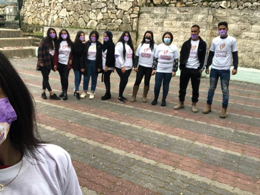 شباب وشابات الجماهيري ترشيحا يزرعون الحياة في احياء البلد 